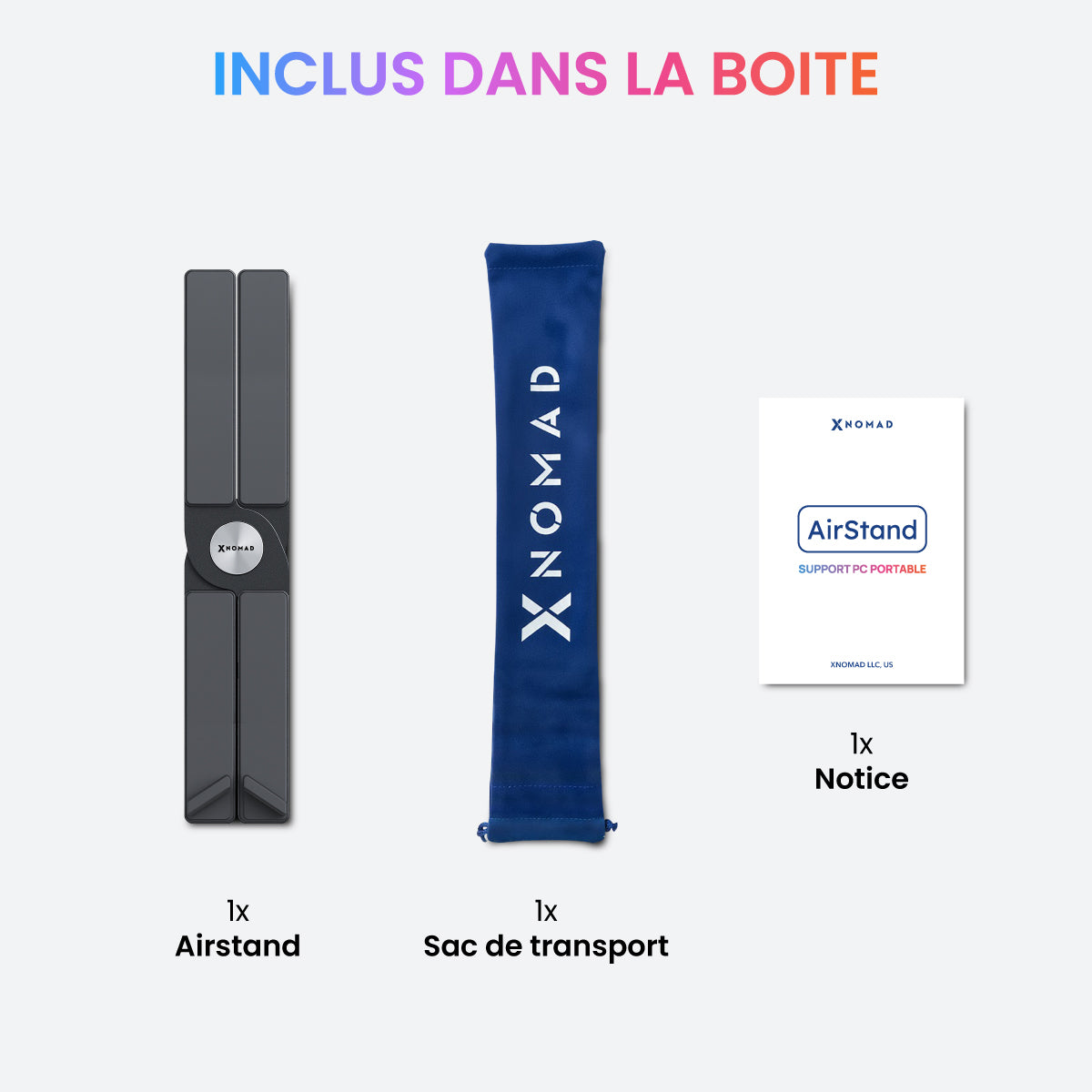 Airstand® Support ordinateur portable aluminium pliable - MacBook & PC de 10 à 16" - 7 positions - Confort optimal