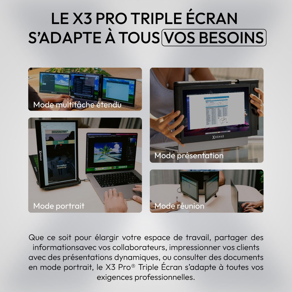 X3 Pro® Dual 13.3" Portable Display | Elevate Your Comfort & Productivity
