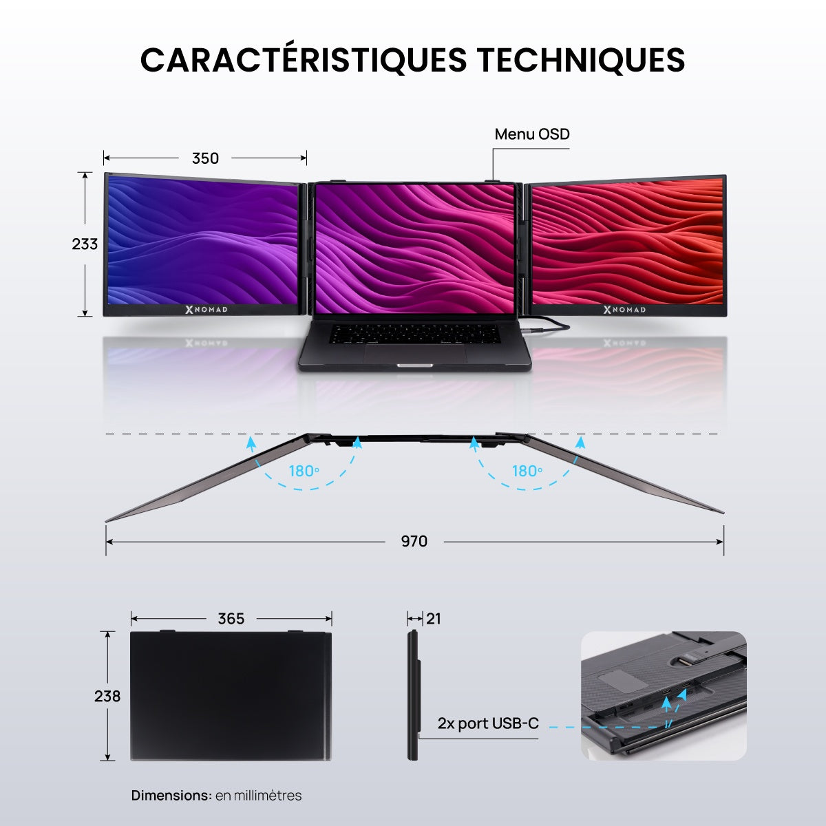 X4 Pro Max® Double Écran 15,3"